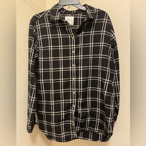 Jachs Black and White Checkered Shirt